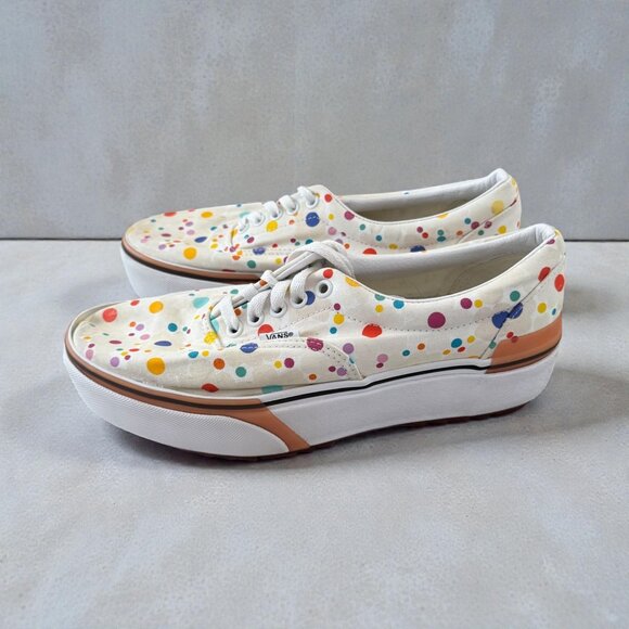 VANS Multicolor Polka Dot Platform Sneaker Size Womens 10 / Mens 8.5 - Picture 2 of 8